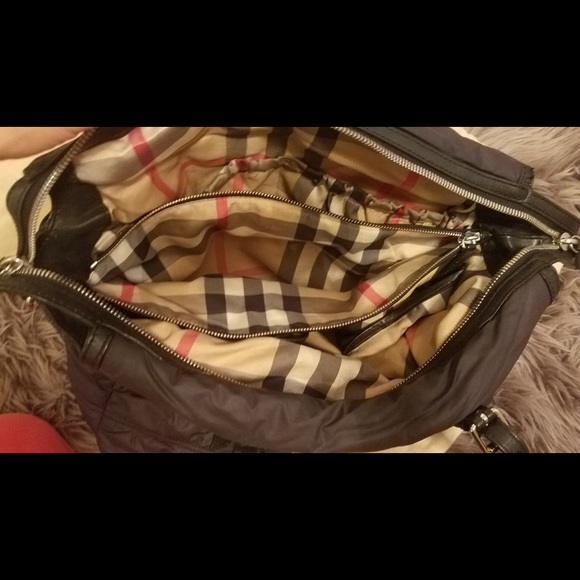 Black Burberry Diaper Bag - Picture 5 of 8